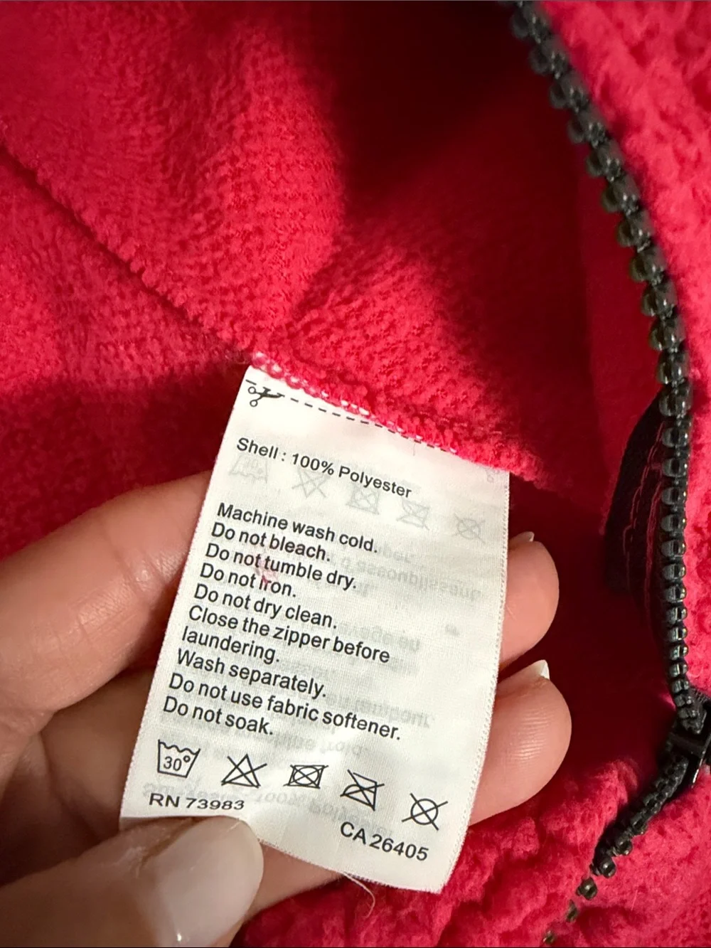 Helly Hansen Dark Pink Fleece Zip-Up Vest